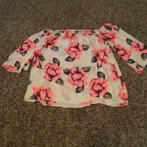 Off the shoulder blouse!